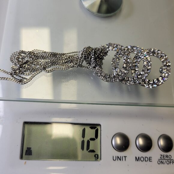 Long Rhinestone Tassel Earrings - Picture 11 of 11